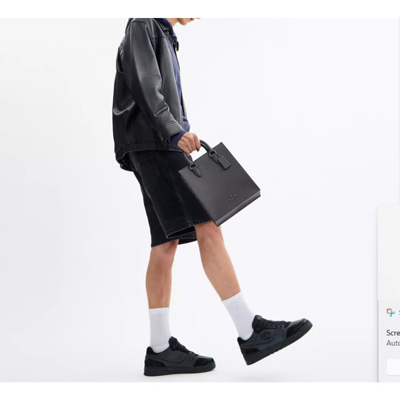 Coach Men's Dylan Tote Bag In Signature Canvas CCG37 Grey/Charcoal - Picture 10 of 12